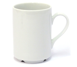 Hrnek 290 ml. porcelán bílý stohovatelný Bal.6ks